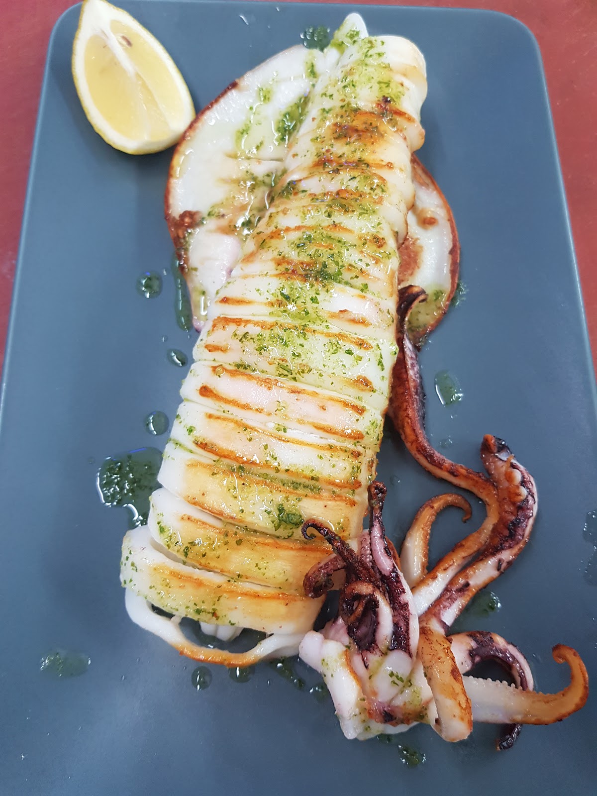 Calamar a la plancha